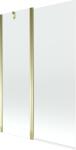Mexen Flip Paravan de cadă cu 2 panouri 120 x 150 cm, transparent, auriu - 894-120-101-50-00 (894-120-101-50-00)