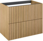 Elita Asami szekrény 80x45x63.5 cm mosdókagyló alá akasztható tölgy RE010800156690 (RE010800156690)