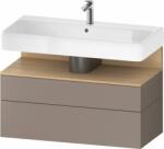 Duravit Qatego szekrény 99x47x59 cm mosdókagyló alá akasztható tölgy QA4395030430010