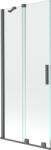 Mexen Velar paravan pentru cadă, cu 2 canaturi glisante 85 x 150 cm, transparent, gri periat - 896-085-000-01-66 (896-085-000-01-66)