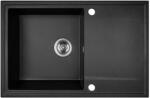 Kuchinox Hunter gránit mosogató 67x44 cm fekete SBU711T (SBU711T)