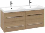 Villeroy & Boch Avento szekrény 118x45.2x51.4 cm mosdókagyló alá akasztható tölgy A89300VJ