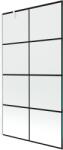 Mexen Next paravan de baie cu un element rabatabil 100 x 150 cm, grilaj negru, alb - 895-100-000-00-77-20 (895-100-000-00-77-20)