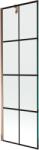 Mexen Next paravan de baie cu 1 canat 60 x 150 cm, grilaj negru, aur roz - 895-060-000-00-77-60 (895-060-000-00-77-60)