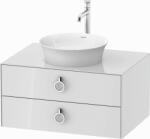 Duravit White Tulip szekrény 80x55x40.8 cm mosdókagyló alá akasztható fehér WT499008585