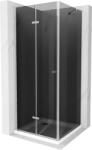 Mexen Lima cabină de duș pliabilă 70 x 70 cm, grafit, crom + cadă plată, alb - 856-070-070-01-40-4010 (856-070-070-01-40-4010)