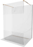 Mexen Kioto perete de duș independent 140 x 200 cm, transparent/mat 8 mm, aur roz - 800-140-002-60-35 (800-140-002-60-35)
