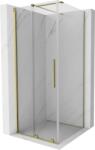 Mexen Velar cabină de duș glisantă 120 x 120 cm, transparentă, aurie - 871-120-120-01-50 (871-120-120-01-50)
