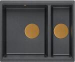 Quadron Logan graniteq mosogató 55x46 cm fekete-szürke/grafit/onix HCQL5646U8-C1_U