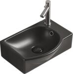 Mexen Mista chiuveta deasupra blatului stânga 40 x 28 cm, negru mat - 22174085L (22174085L)