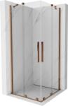 Mexen Velar Duo cabină de duș glisantă 100 x 100 cm, transparentă, aur roz - 871-100-100-02-60 (871-100-100-02-60)