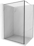 Mexen Kioto perete de duș Walk-in 130 x 200 cm, rame negre 8 mm, crom - 800-130-101-01-70 (800-130-101-01-70)