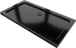 Mexen Flat cadă de duș dreptunghiulară slim 120 x 70 cm, neagră, sifon negru - 40707012B (40707012B)
