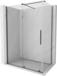 Mexen Velar cabina de duș culisantă 160 x 100 cm, transparentă, gri armă periat - 871-160-100-01-66 (871-160-100-01-66)