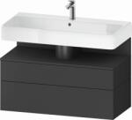 Duravit Qatego szekrény 99x47x59 cm mosdókagyló alá akasztható grafit QA4395049490010