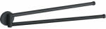 Mexen Remo suport dublu rotativ pentru prosoape, negru - 70507255-70 (70507255-70)