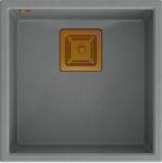 Quadron David graniteq mosogató 42x42 cm szürke/grafit/onix HQD4242U5-C1 (HQD4242U5C1)