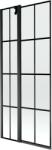Mexen Flip paravan de duș pliabil cu 2 uși 80 x 150 cm, grilaj negru, negru - 894-080-101-70-77 (894-080-101-70-77)