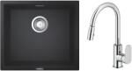 GROHE Készlet gránit mosogató Grohe K700 31653AP0, konyhai csaptelep Oltens Lista 35202100