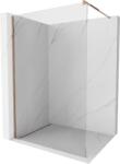 Mexen Kioto Perete de duș Walk-in 160 x 200 cm, transparent 8 mm, aur roz - 800-160-101-60-00 (800-160-101-60-00)
