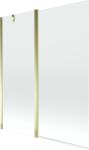 Mexen Flip paravan pliabil de cadă cu 2 canaturi 140 x 150 cm, transparent, auriu - 894-140-101-50-00 (894-140-101-50-00)