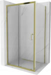 Mexen Apia cabina de duș glisantă 135 x 80 cm, transparentă, aurie - 840-135-080-50-00 (840-135-080-50-00)