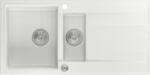Quadron Evan graniteq mosogató 100x50 cm fehér HQE510050U1_BS_P2O