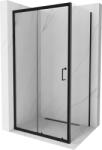 Mexen Apia cabină de duș extensibilă 95 x 100 cm, transparent, Neagră - 840-095-100-70-00 (840-095-100-70-00)
