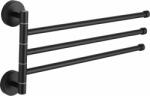 Mexen cuier rotativ triplu pentru prosoape, negru - 7039243-70 (7039243-70)