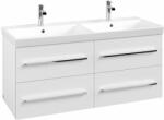 Villeroy & Boch Avento szekrény 118x45.2x51.4 cm mosdókagyló alá akasztható fehér A89300B4