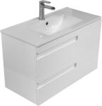 Lavita Floryda szekrény fürdőszobai garnitúrából 80x39.5x50.5 cm mosdókagyló alá akasztható fehér 5908211488127 (5908211488127)