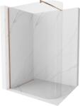 Mexen Kioto-R perete de duș rotunjit Walk-in 130 x 200 cm, transparent 8 mm, aur roz - 800-130-101-60-06 (800-130-101-60-06)