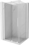 Mexen Velar cabină de duș extensibilă 110 x 80 cm, transparent, albă - 871-110-080-01-20 (871-110-080-01-20)
