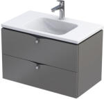 Oristo Siena szekrény 79.6x45.5x50 cm mosdókagyló alá akasztható szürke OR45-SD2S-80-12