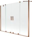 Mexen Velar Duo paravan de baie cu 2 aripi glisante 200 x 150 cm, transparent, aur roz - 896-200-000-02-60 (896-200-000-02-60)