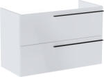 Roca Ella szekrény 98.5x44.6x63.5 cm mosdókagyló alá akasztható fehér A857771806