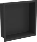 Mexen X-Wall-R raft de nișă cu guler 30 x 30 cm, negru - 1970303010 (1970303010)