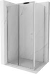 Mexen Apia cabină de duș extensibilă 100 x 80 cm, transparent, Crom - 840-100-080-01-00 (840-100-080-01-00)