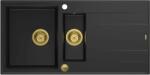 Quadron Evan graniteq mosogató 100x50 cm fekete HQE510050U7_PVDG1_P2O