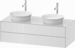 Duravit White Tulip szekrény 130x55x40.8 cm mosdókagyló alá akasztható fehér WT4988B8585