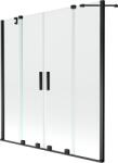 Mexen Velar Duo paravan de baie cu 2 aripi glisante 150 x 150 cm, transparent, negru - 896-150-000-02-70 (896-150-000-02-70)