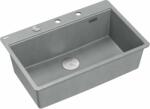 Quadron Marc graniteq mosogató 75x49 cm szürke/grafit/onix HQM7650U5_FM_BS (HQM7650U5FMBS)