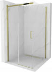 Mexen Omega cabină de duș glisantă 100 x 100 cm, transparentă, aurie - 825-100-100-50-00 (825-100-100-50-00)