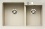 Pyramis Diplos gránit mosogató 79x51 cm bézs 070006501 (070006501)