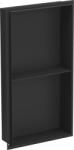Mexen X-Wall-NR raft încastrat fără flanșă cu poliță 60 x 30 cm, negru - 1971603010S (1971603010S)