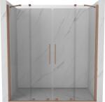 Mexen Velar Duo uși de duș glisante 200 cm, transparent, cupru periat - 871-200-000-02-65 (871-200-000-02-65)