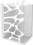 Mexen Kioto perete de duș Walk-in 100 x 200 cm, val alb 8 mm, alb - 800-100-101-20-97 (800-100-101-20-97)