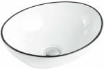 Mexen Elza lavoar pe blat 40 x 33 cm, alb/negru - 21014007 (21014007)