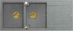 Quadron Evan graniteq mosogató 116x50 cm szürke/grafit/onix HQE11650U5_PVDG1_P2O