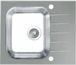 Alveus Vitro üveg és acél mosogató 60x50 cm acél 1130526 (1130526)